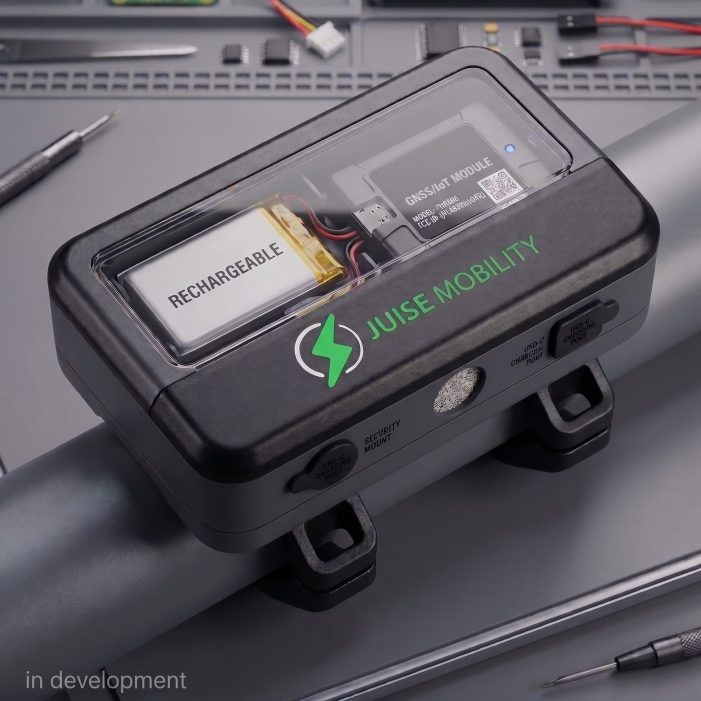 Juise Mobility battery monitoring unit, shown in development